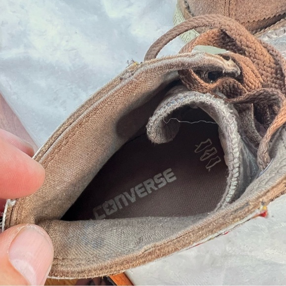 Vintage Very Rare CONVERSE ALL STAR CHUCK TAYLOR Cognac Suede Moccasin Sneaker - Picture 7 of 10